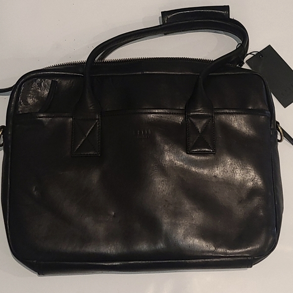 NWT Leather Work Bag - Picture 1 of 4